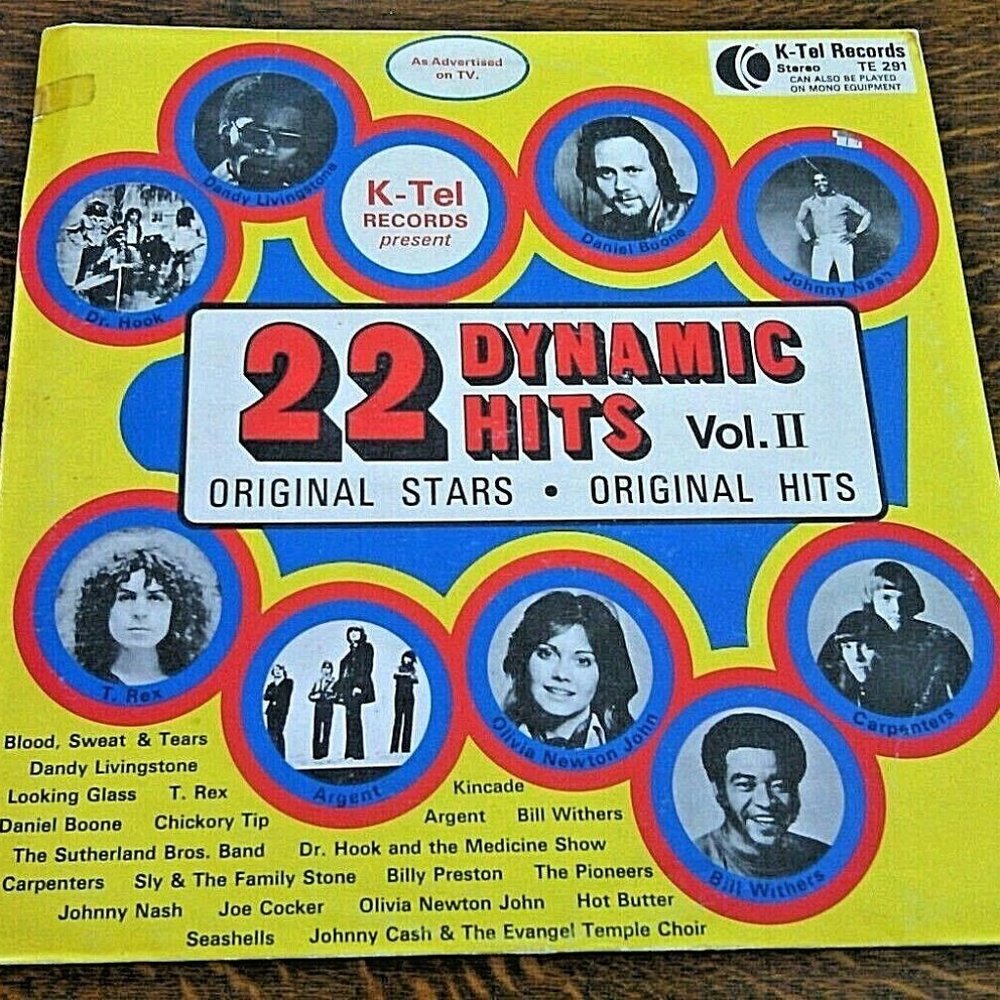 22 Dynamic Hits Vintage Original Pressing Vinyl LP Various Artists Vol. II K-Tel